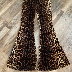 Leopard Bell Bottoms